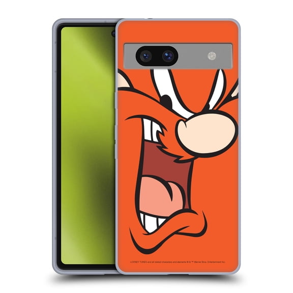 Head Case Designs Officially Licensed Looney Tunes Full Face Yosemite Sam Soft Gel Case Compatible with Google Pixel 7a