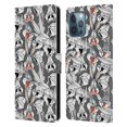 thumbnail image 1 of Head Case Designs Officially Licensed Looney Tunes Patterns Bugs Bunny Leather Book Wallet Case Cover Compatible with Apple iPhone 12 Pro Max, 1 of 6