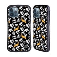 thumbnail image 1 of Head Case Designs Officially Licensed Looney Tunes Patterns Daffy Duck Hybrid Case Compatible with Apple iPhone 12 / iPhone 12 Pro, 1 of 7