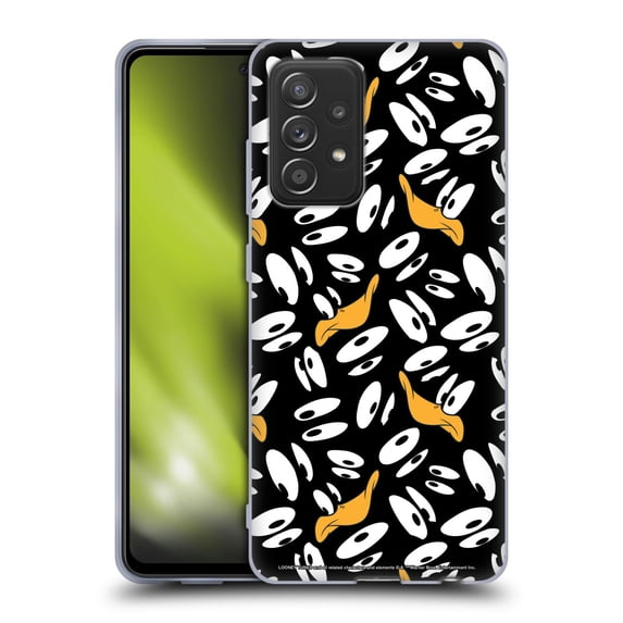 Head Case Designs Officially Licensed Looney Tunes Patterns Daffy Duck Soft Gel Case Compatible with Samsung Galaxy A52 / A52s / 5G (2021)