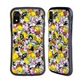 thumbnail image 1 of Head Case Designs Officially Licensed Looney Tunes Patterns Group Hybrid Case Compatible with Apple iPhone XR, 1 of 7