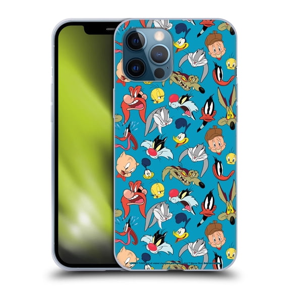 Head Case Designs Officially Licensed Looney Tunes Patterns Head Shots Soft Gel Case Compatible with Apple iPhone 12 Pro Max
