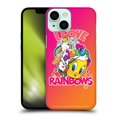 thumbnail image 1 of Head Case Designs Officially Licensed Looney Tunes Patterns I Love Rainbow Hard Back Case Compatible with Apple iPhone 13 Mini, 1 of 7
