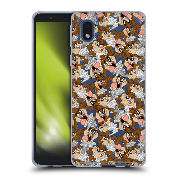 Head Case Designs Officially Licensed Looney Tunes Patterns Tasmanian Devil Soft Gel Case Compatible with Samsung Galaxy A01 Core (2020)