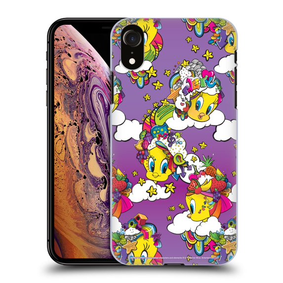 Head Case Designs Officially Licensed Looney Tunes Patterns Tweety Purple Hard Back Case Compatible with Apple iPhone XR