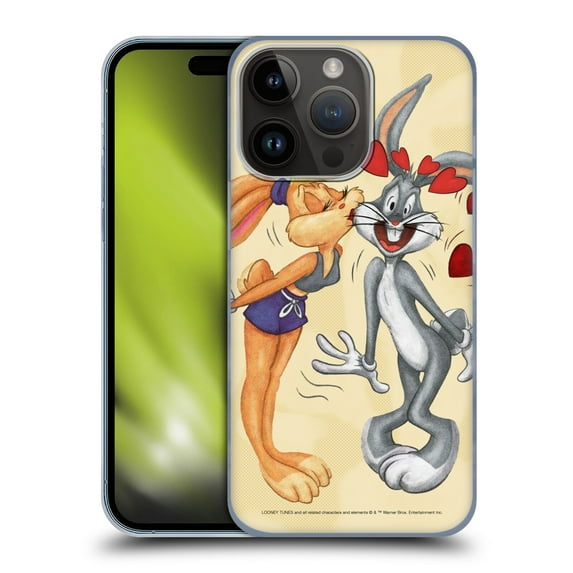 Head Case Designs Officially Licensed Looney Tunes Season Bugs Bunny And Lola Bunny Hard Back Case Compatible with Apple iPhone 15 Pro
