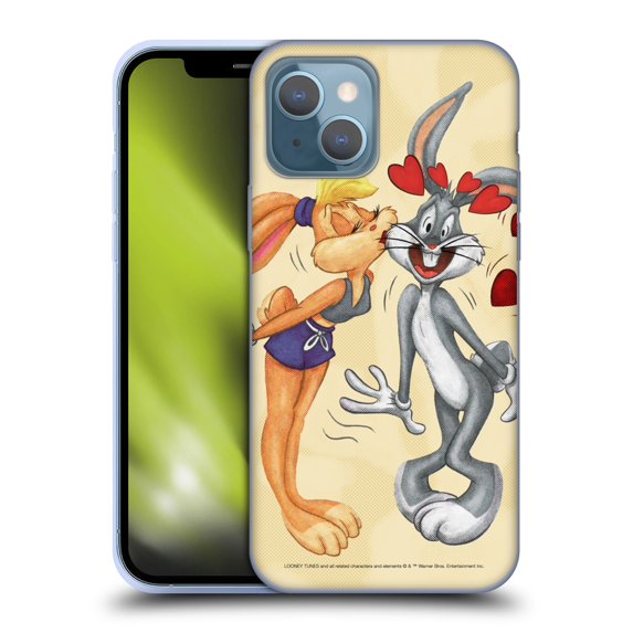 Head Case Designs Officially Licensed Looney Tunes Season Bugs Bunny And Lola Bunny Soft Gel Case Compatible with Apple iPhone 13