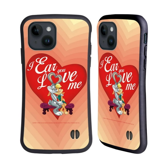 Head Case Designs Officially Licensed Looney Tunes Season Bugs Bunny Love Lola Bunny Hybrid Case Compatible with Apple iPhone 15