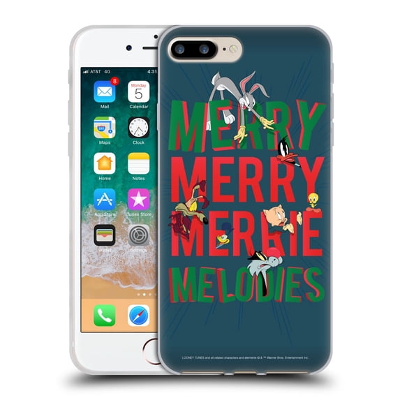 Head Case Designs Officially Licensed Looney Tunes Season Merrie Melodies Soft Gel Case Compatible with Apple iPhone 7 Plus / iPhone 8 Plus