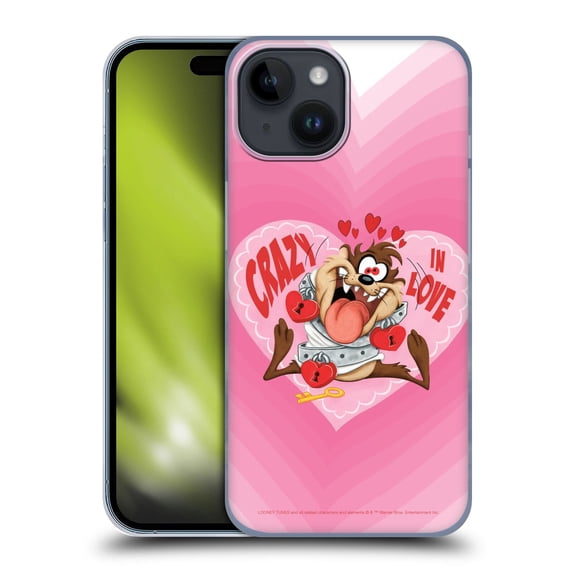 Head Case Designs Officially Licensed Looney Tunes Season Tasmanian Devil In Love Hard Back Case Compatible with Apple iPhone 15