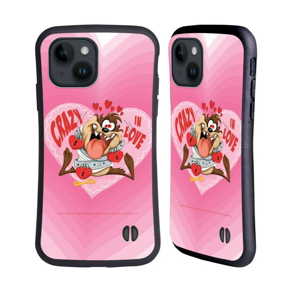 Head Case Designs Officially Licensed Looney Tunes Season Tasmanian Devil In Love Hybrid Case Compatible with Apple iPhone 15