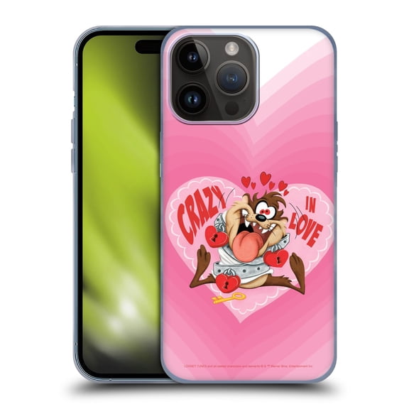 Head Case Designs Officially Licensed Looney Tunes Season Tasmanian Devil In Love Soft Gel Case Compatible with Apple iPhone 15 Pro Max