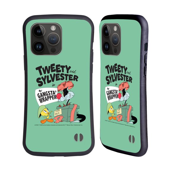 Head Case Designs Officially Licensed Looney Tunes Season Tweety And Sylvester The Cat Hybrid Case Compatible with Apple iPhone 15 Pro Max