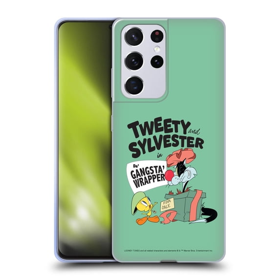 Head Case Designs Officially Licensed Looney Tunes Season Tweety And Sylvester The Cat Soft Gel Case Compatible with Samsung Galaxy S21 Ultra 5G