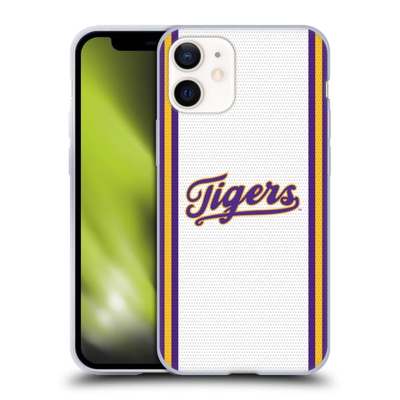 Head Case Designs Officially Licensed Louisiana State University LSU Louisiana State University Football Jersey Soft Gel Case Compatible with Apple iPhone 12 Mini