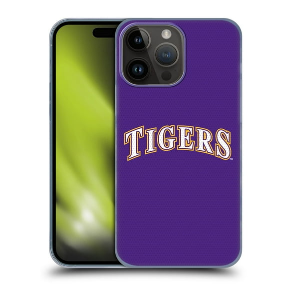 Head Case Designs Officially Licensed Louisiana State University LSU Louisiana State University Baseball Jersey Hard Back Case Compatible with Apple iPhone 15 Pro Max