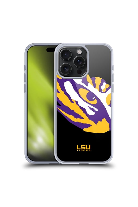 Louisiana State University LSU Louisiana State University LSU Oversized Icon Soft Gel Case for Apple iPhone 15 Pro Max