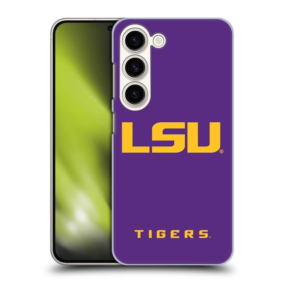 Head Case Designs Officially Licensed Louisiana State University LSU Louisiana State University Plain Hard Back Case Compatible with Samsung Galaxy S23 5G