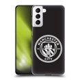 thumbnail image 1 of Head Case Designs Officially Licensed Manchester City Man City FC Badge Black White Outline Hard Back Case Compatible with Samsung Galaxy S21 5G, 1 of 7