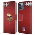 thumbnail image 1 of Head Case Designs NFL Minnesota Vikings Graphics Football Leather Book Wallet Case Cover For Apple iPhone 12 / iPhone 12 Pro, 1 of 6