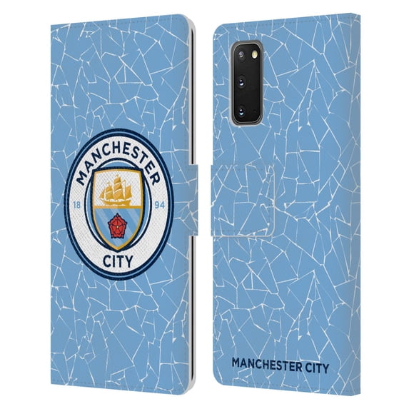 Head Case Designs Officially Licensed Manchester City Man City FC 2020/21 Badge Kit Home Leather Book Wallet Case Cover Compatible with Samsung Galaxy S20 / S20 5G