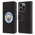 thumbnail image 1 of Head Case Designs Officially Licensed Manchester City Man City FC Badge Black Full Colour Leather Book Wallet Case Cover Compatible with Apple iPhone 14 Pro, 1 of 6