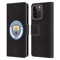 thumbnail image 1 of Head Case Designs Officially Licensed Manchester City Man City FC Badge Black Full Colour Leather Book Wallet Case Cover Compatible with Apple iPhone 15 Pro, 1 of 6