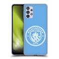 thumbnail image 1 of Head Case Designs Officially Licensed Manchester City Man City FC Badge Blue White Mono Soft Gel Case Compatible with Samsung Galaxy A32 5G / M32 5G (2021), 1 of 7