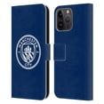 thumbnail image 1 of Head Case Designs Officially Licensed Manchester City Man City FC Badge Obsidian White Mono Leather Book Wallet Case Cover Compatible with Apple iPhone 15 Pro Max, 1 of 6