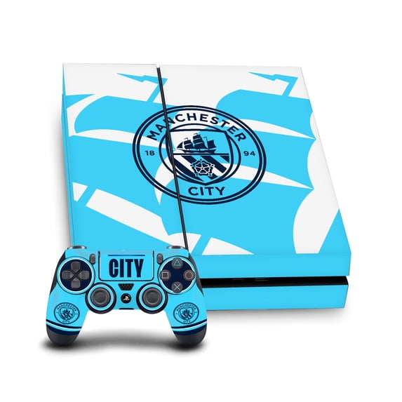 Head Case Designs Officially Licensed Manchester City Man City FC Logo Art Badge Ship Vinyl Sticker Skin Decal Cover Compatible with Sony PS4 Console & Controller