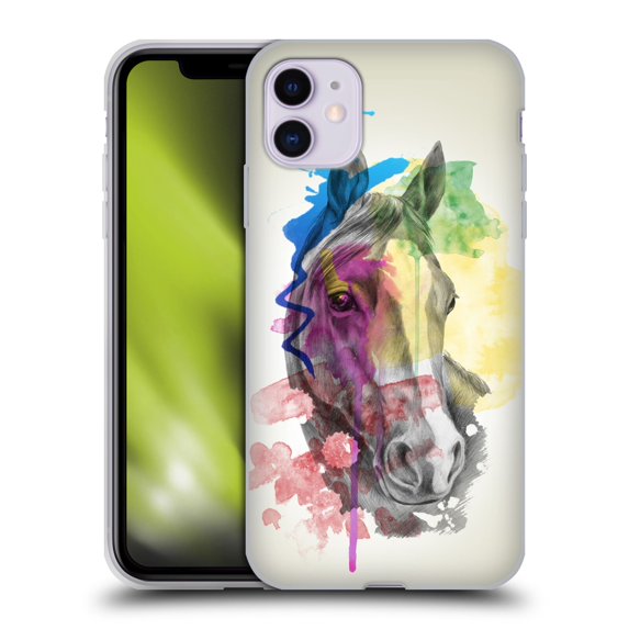 Head Case Designs Officially Licensed Mark Ashkenazi Animals Horse Soft Gel Case Compatible with Apple iPhone 11