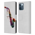 thumbnail image 1 of Head Case Designs Officially Licensed Mark Ashkenazi Music Saxophone Leather Book Wallet Case Cover Compatible with Apple iPhone 12 Pro Max, 1 of 6