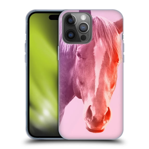 Head Case Designs Officially Licensed Mark Ashkenazi Pastel Potraits Horse Soft Gel Case Compatible with Apple iPhone 14 Pro Max