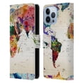 thumbnail image 1 of Head Case Designs Officially Licensed Mark Ashkenazi Pop Culture Map Of The World Leather Book Wallet Case Cover Compatible with Apple iPhone 13 Pro Max, 1 of 6