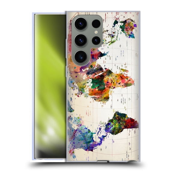 Head Case Designs Officially Licensed Mark Ashkenazi Pop Culture Map Of The World Soft Gel Case Compatible with Samsung Galaxy S23 Ultra 5G