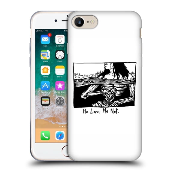 Head Case Designs Officially Licensed Matt Bailey Art Loves Me Not Soft Gel Case Compatible with Apple iPhone 7 / 8 / SE 2020 & 2022
