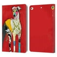 thumbnail image 1 of Head Case Designs Officially Licensed Michel Keck Dogs 2 Greyhound Leather Book Wallet Case Cover Compatible with Apple iPad 9.7 2017 / iPad 9.7 2018, 1 of 6