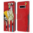 thumbnail image 1 of Head Case Designs Officially Licensed Michel Keck Dogs 2 Greyhound Leather Book Wallet Case Cover Compatible with Samsung Galaxy S10+ / S10 Plus, 1 of 6