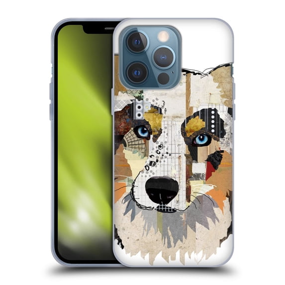 Head Case Designs Officially Licensed Michel Keck Dogs 3 Australian Shepherd Soft Gel Case Compatible with Apple iPhone 13 Pro