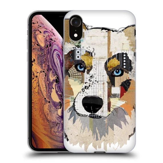 Head Case Designs Officially Licensed Michel Keck Dogs 3 Australian Shepherd Soft Gel Case Compatible with Apple iPhone XR