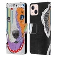 thumbnail image 1 of Head Case Designs Officially Licensed Michel Keck Dogs 3 Catahoula Leopard Leather Book Wallet Case Cover Compatible with Apple iPhone 13, 1 of 6