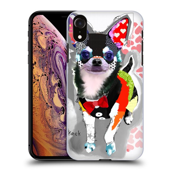 Head Case Designs Officially Licensed Michel Keck Dogs 3 Chihuahua Hard Back Case Compatible with Apple iPhone XR