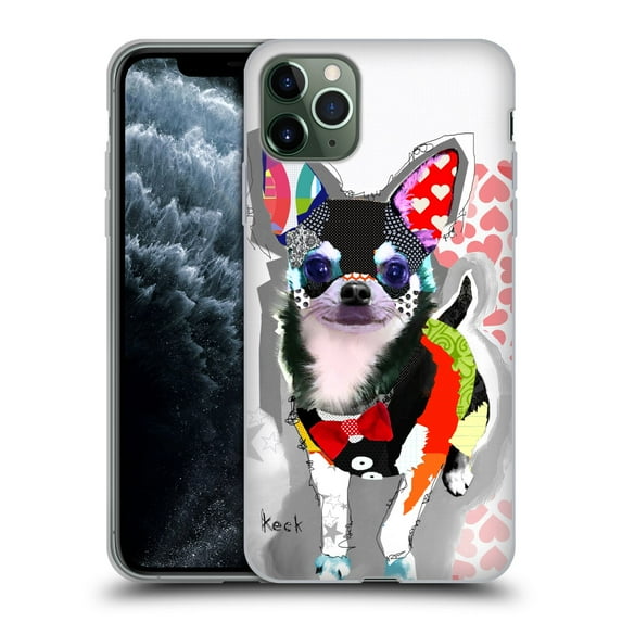 Head Case Designs Officially Licensed Michel Keck Dogs 3 Chihuahua Soft Gel Case Compatible with Apple iPhone 11 Pro Max