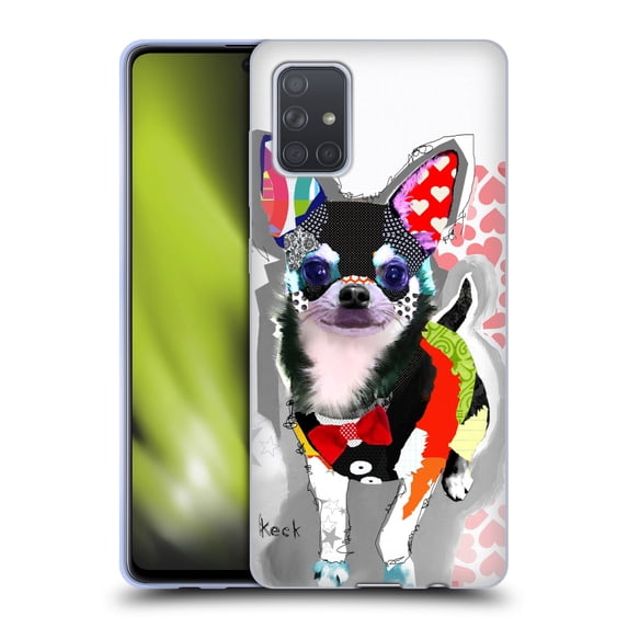 Head Case Designs Officially Licensed Michel Keck Dogs 3 Chihuahua Soft Gel Case Compatible with Samsung Galaxy A71 (2019)