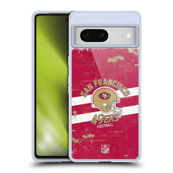 Head Case Designs NFL San Francisco 49ers Logo Art Helmet Distressed Soft Gel Case for Google Pixel 7
