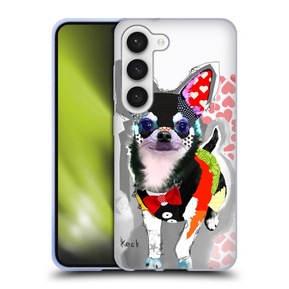 Head Case Designs Officially Licensed Michel Keck Dogs 3 Chihuahua Soft Gel Case Compatible with Samsung Galaxy S23 5G