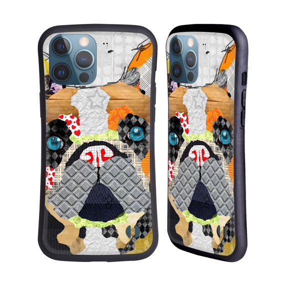 Head Case Designs Officially Licensed Michel Keck Dogs 3 French Bulldog Hybrid Case Compatible with Apple iPhone 13 Pro Max