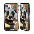 thumbnail image 1 of Head Case Designs Officially Licensed Michel Keck Dogs 3 German Shepherd Hybrid Case Compatible with Apple iPhone 14, 1 of 7