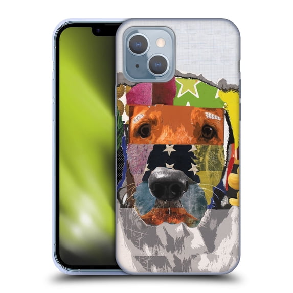 Head Case Designs Officially Licensed Michel Keck Dogs 3 Golden Retriever 2 Soft Gel Case Compatible with Apple iPhone 14