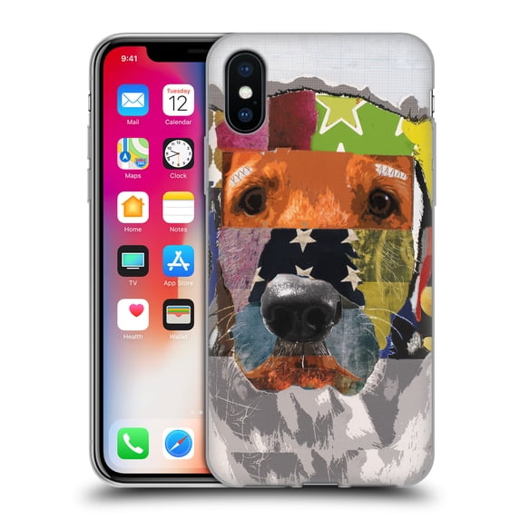 Head Case Designs Officially Licensed Michel Keck Dogs 3 Golden Retriever 2 Soft Gel Case Compatible with Apple iPhone X / iPhone XS